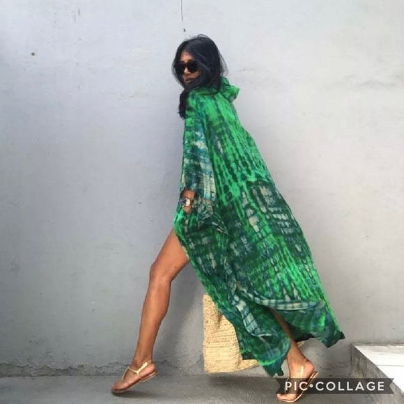 Beautiful! Maxi Open Kimono w/Hood - Picture 4 of 7